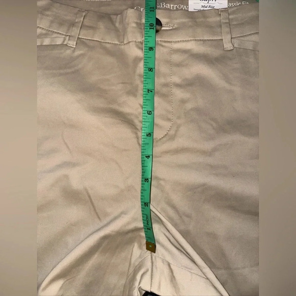 Croft & Barrow Capri Mid-rise Size 12 Secretly Slimming Beige - Picture 8 of 9